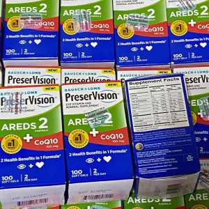 Bausch   Lomb PreserVision AREDS 2 Eye Vitamins 100 Softgels (35 Pcs Lot)