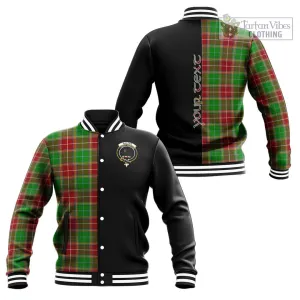 Baxter Modern Tartan Baseball Jacket with Family Crest and Half Of Me Style