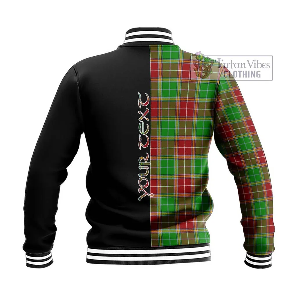 Baxter Modern Tartan Baseball Jacket with Family Crest and Half Of Me Style