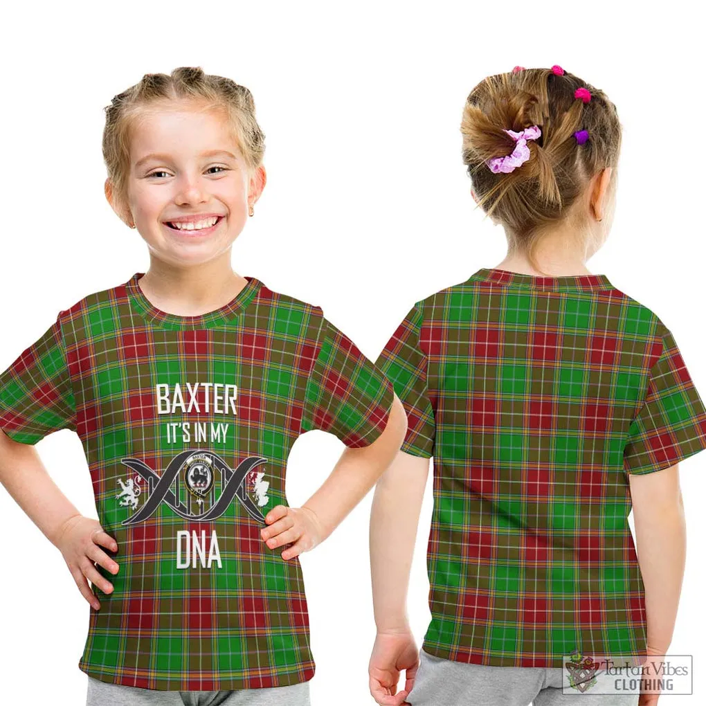 Baxter Modern Tartan Kid T-Shirt with Family Crest DNA In Me Style