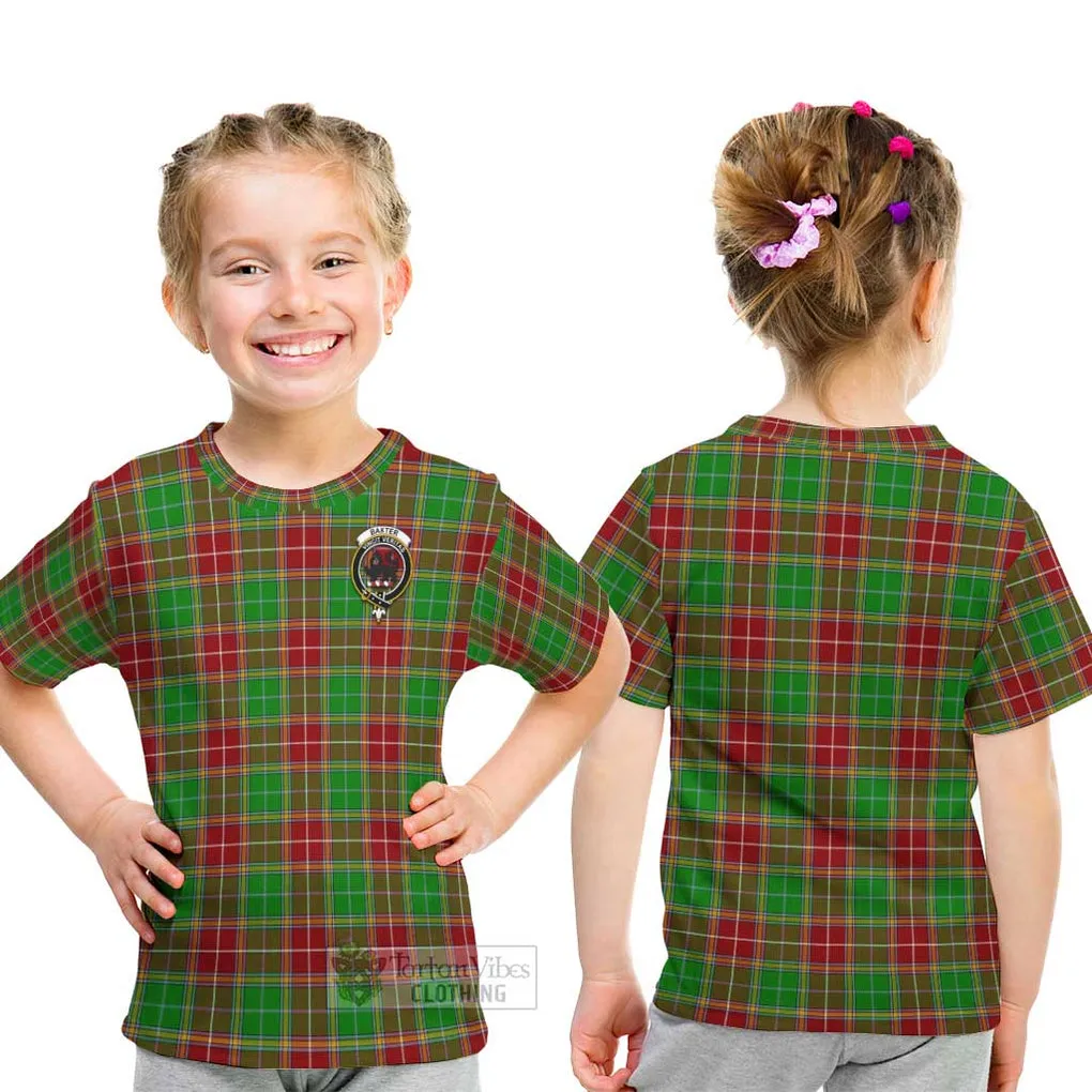 Baxter Modern Tartan Kid T-Shirt with Family Crest