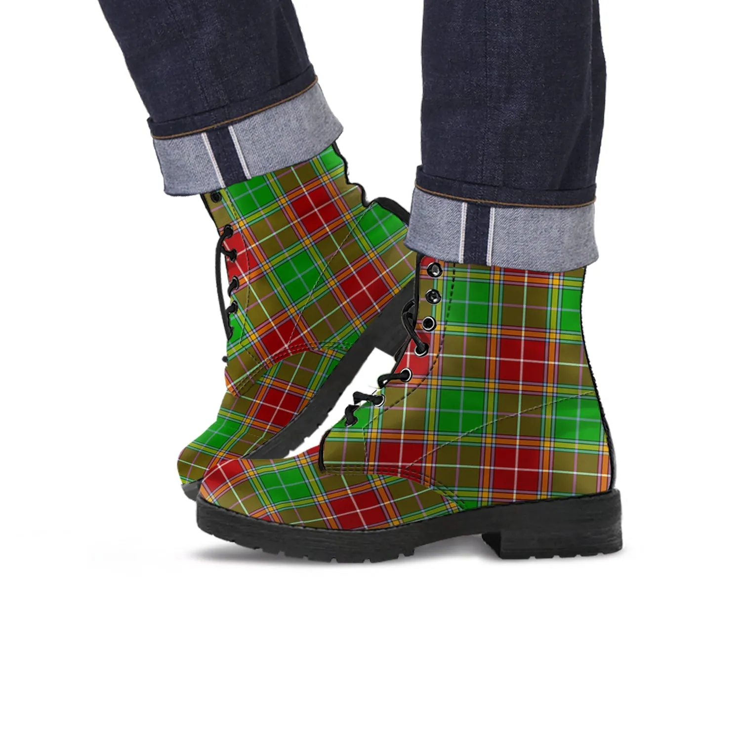 Baxter Modern Tartan Leather Boots