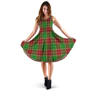 Baxter Modern Tartan Sleeveless Midi Womens Dress