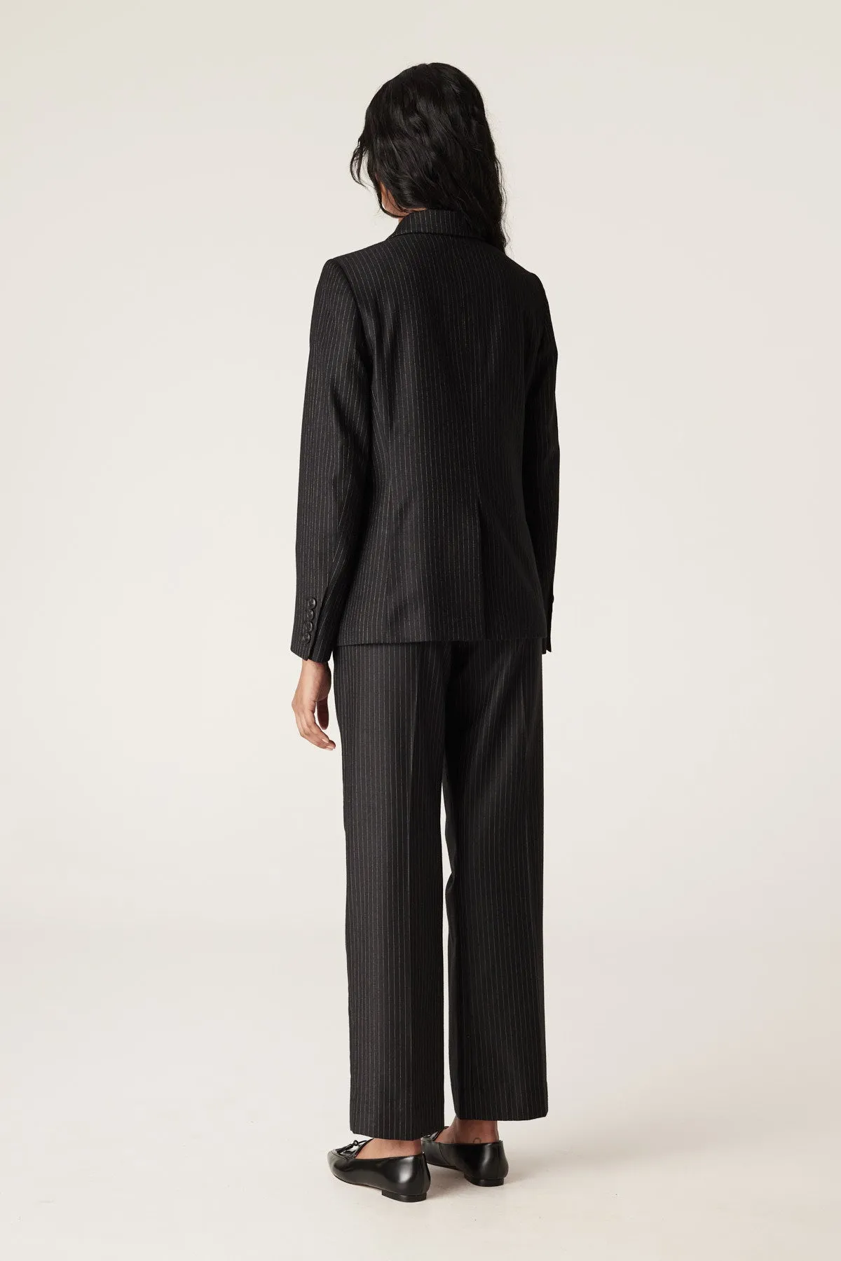 Baxter Pinstripe Pant - Black Pinstripe