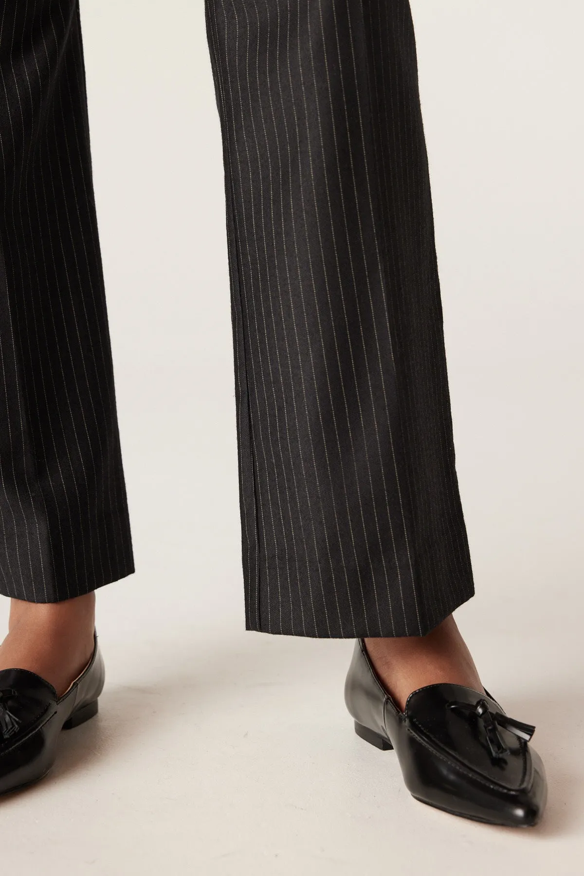 Baxter Pinstripe Pant - Black Pinstripe