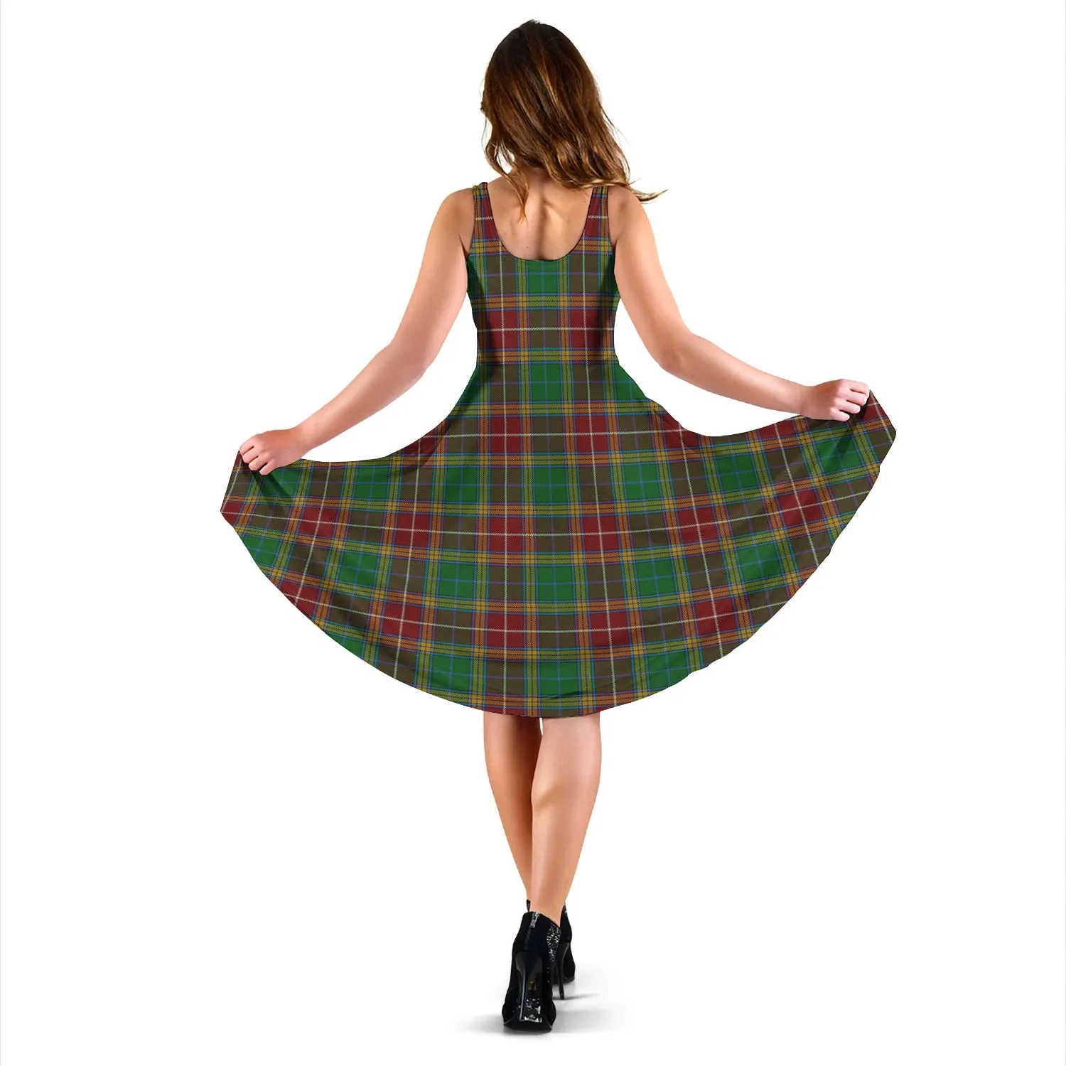 Baxter Tartan Sleeveless Midi Womens Dress