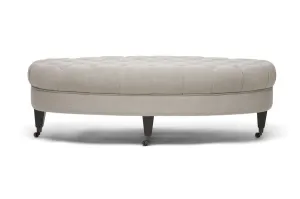 Baxton Studio Brighton Linen Modern Tufted Ottoman