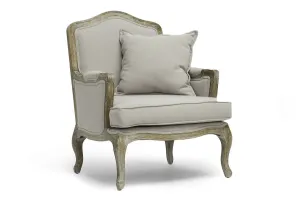 Baxton Studio Constanza Antiqued Accent Chair