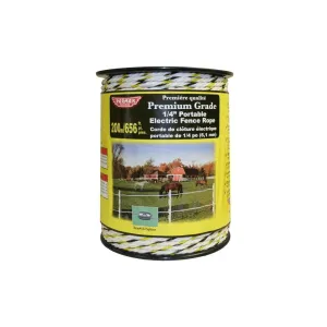 Baygard 1/4“ Premium Grade Electric Fence Rope #794 200m (656 ft)