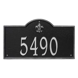 Bayou Vista Arch Address Plaque - One Line