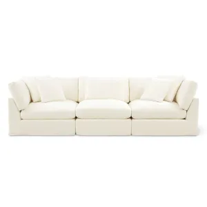 Bayside | Linen Feather Modular Couch 3 Pcs