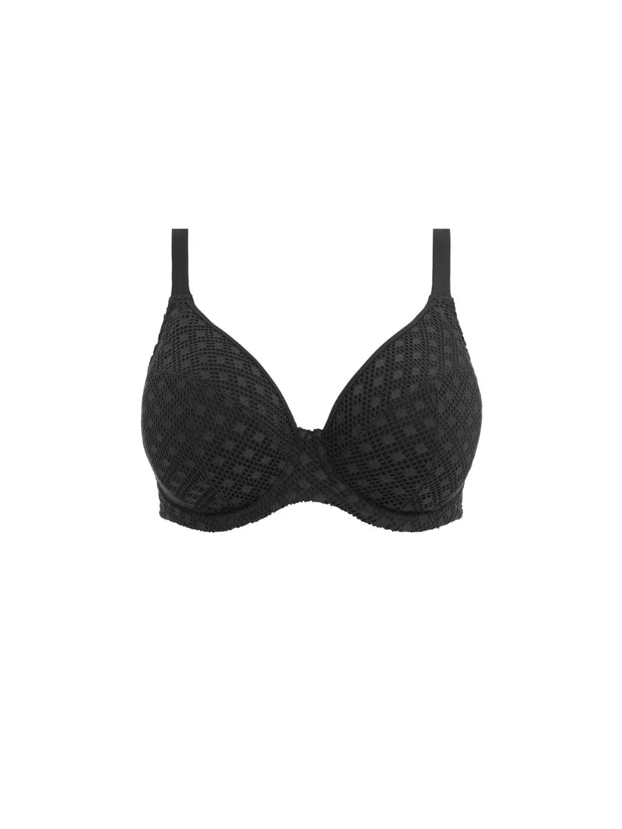 Bazaruto Plunge Bikini Top - Black