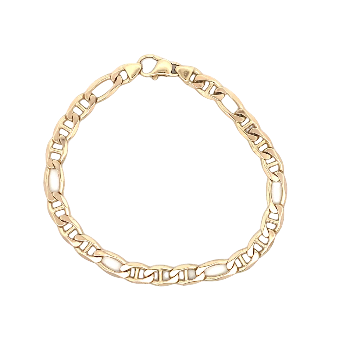 BCJ Estate Jewelry Yellow Gold Anchor Link Bracelet