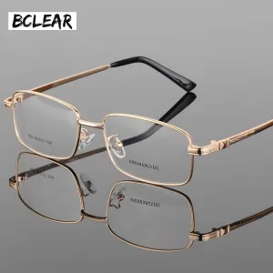 Bclear Men's Eyeglasses Thick Gold Plating Men's Full Frame S902