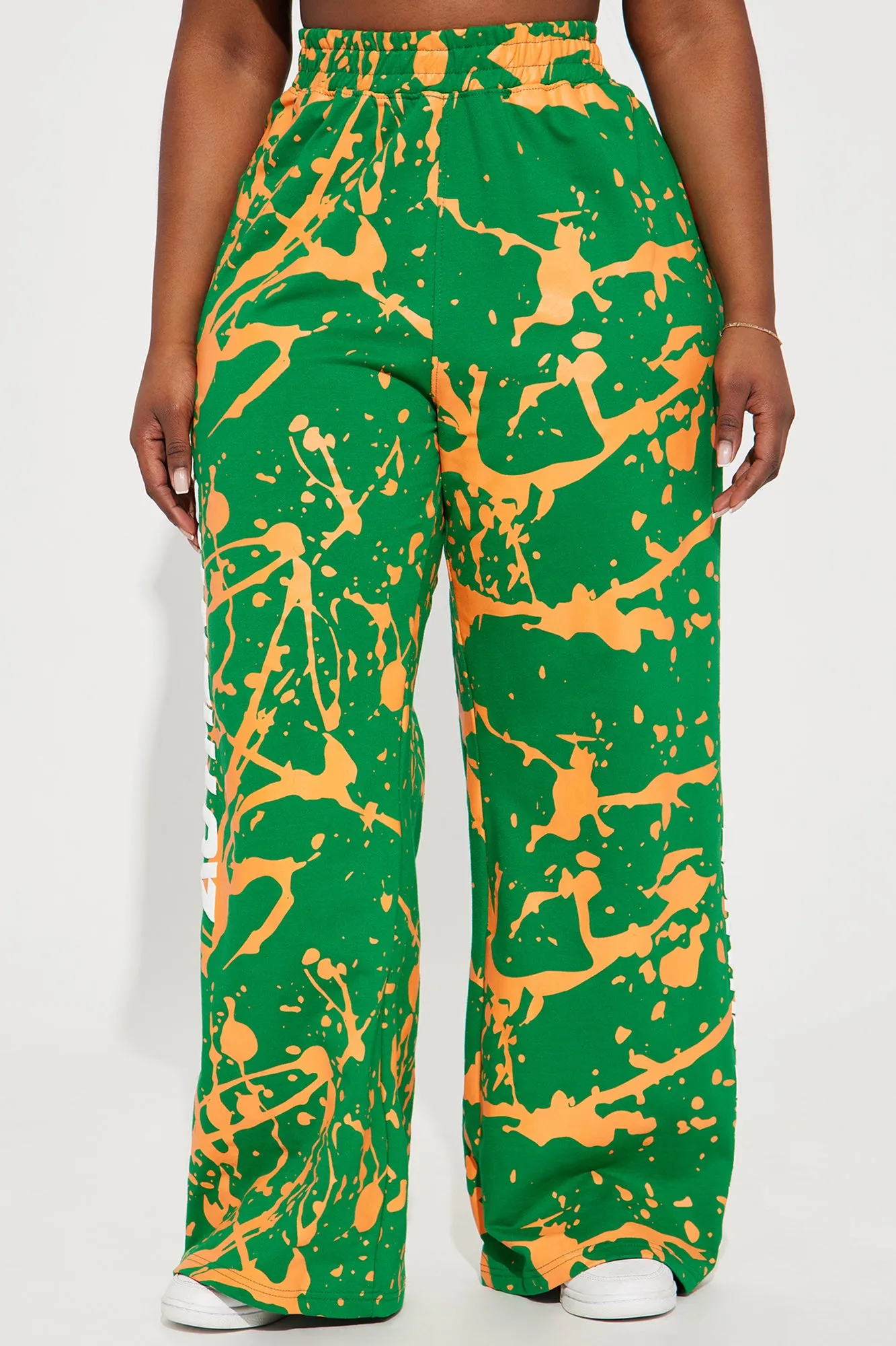 Be Authentic Wide Leg Pant - Green/combo