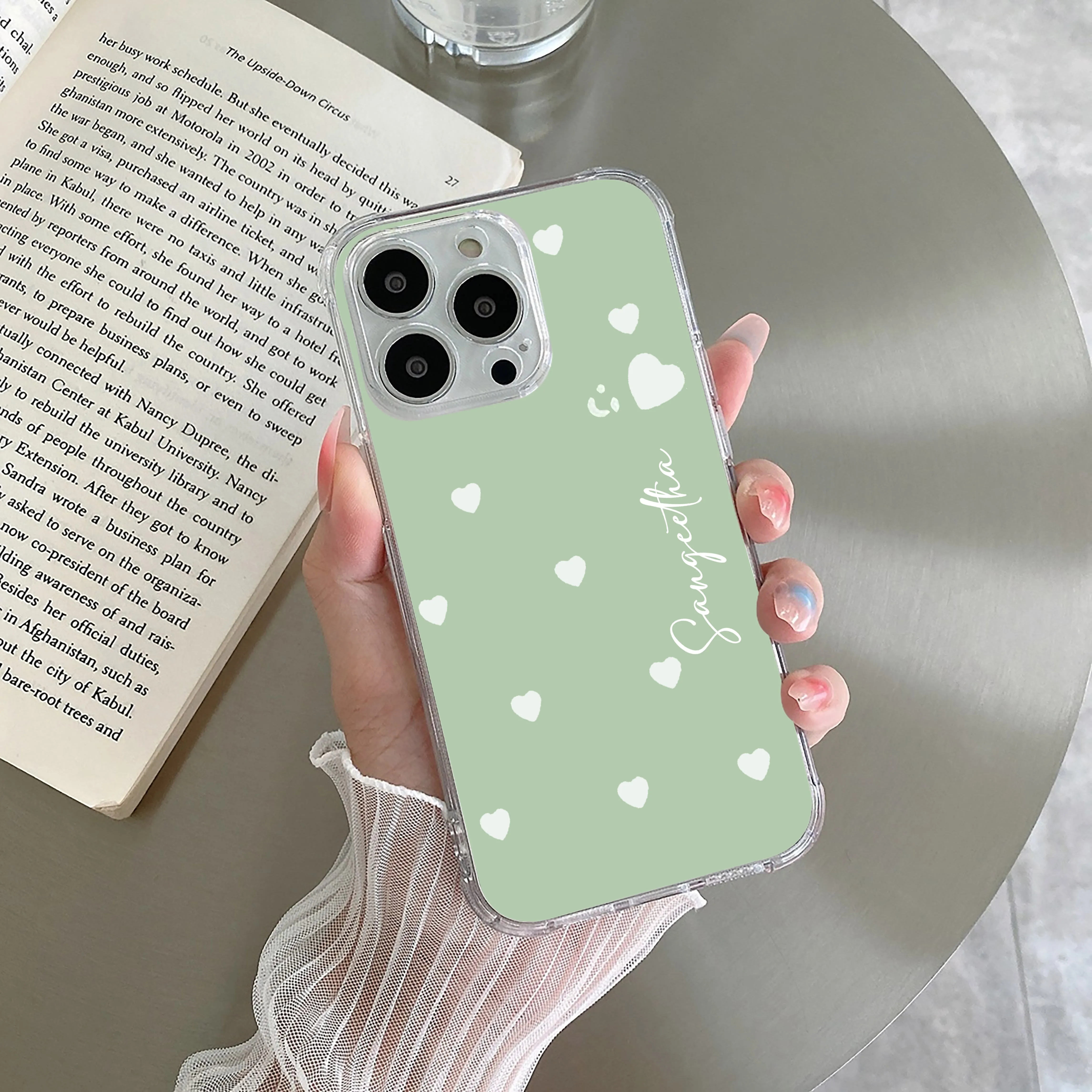 Be Loved Customize Transparent Silicon Case Mint Green For OnePlus