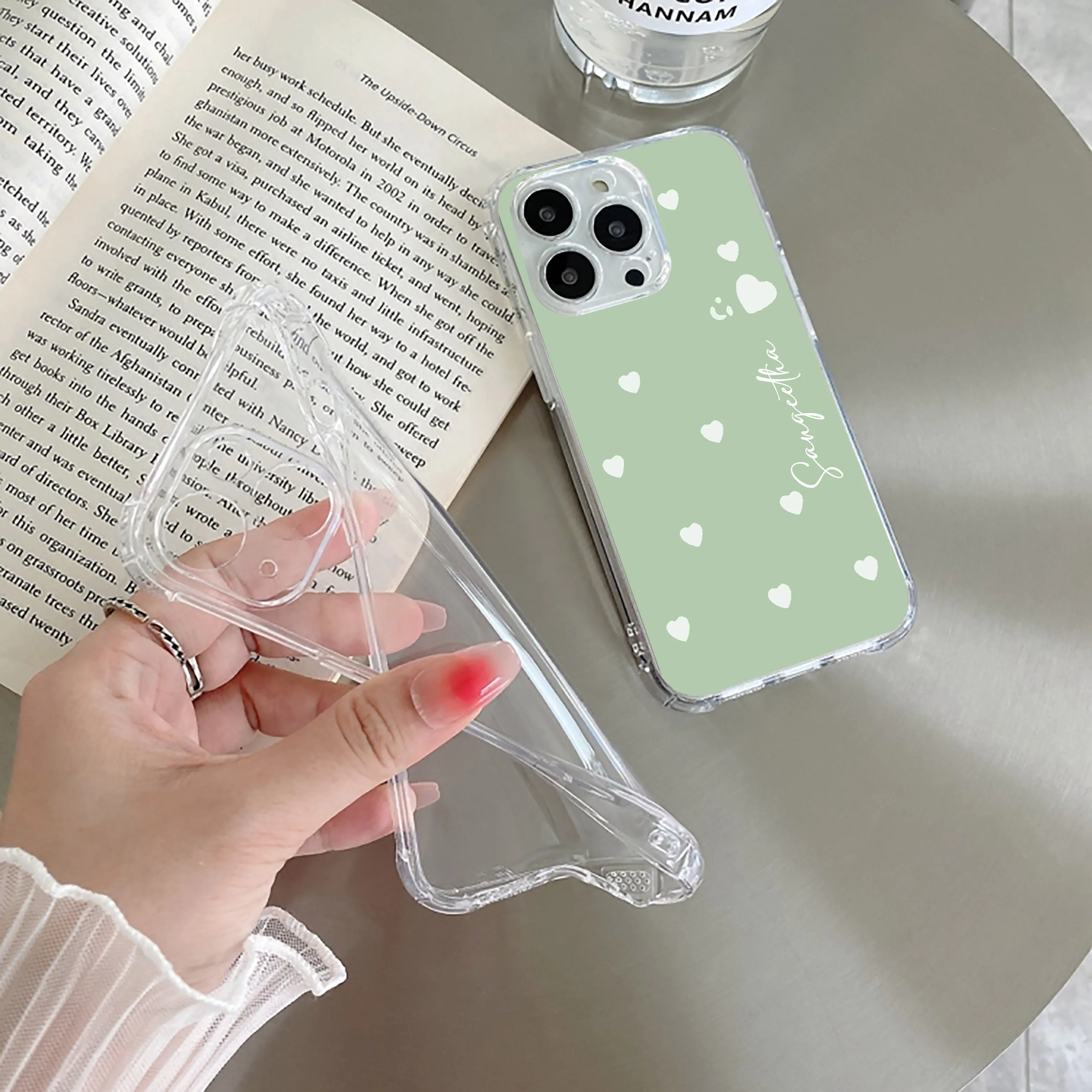 Be Loved Customize Transparent Silicon Case Mint Green For OnePlus