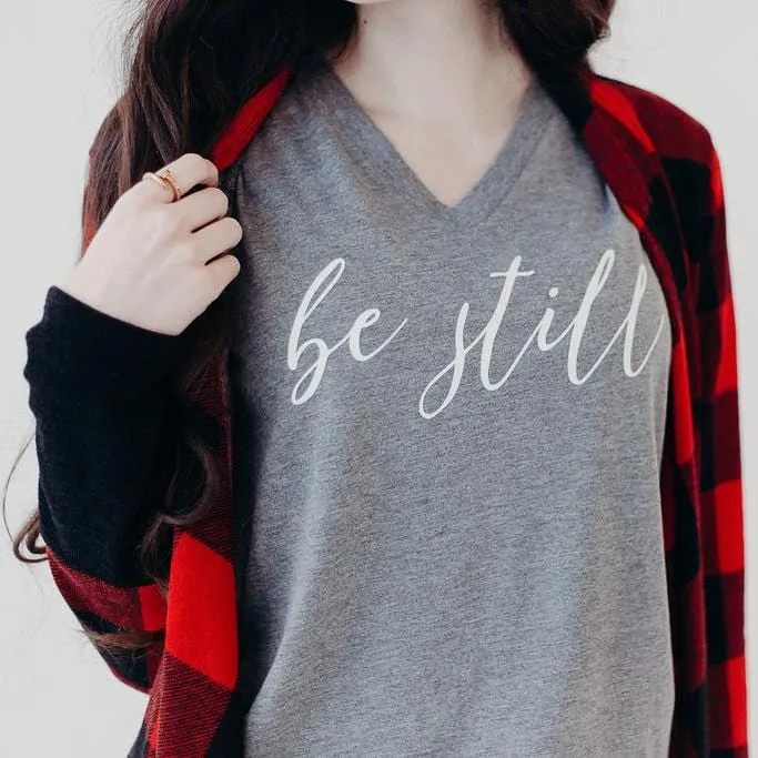 Be Still Relaxed Ladies Vneck