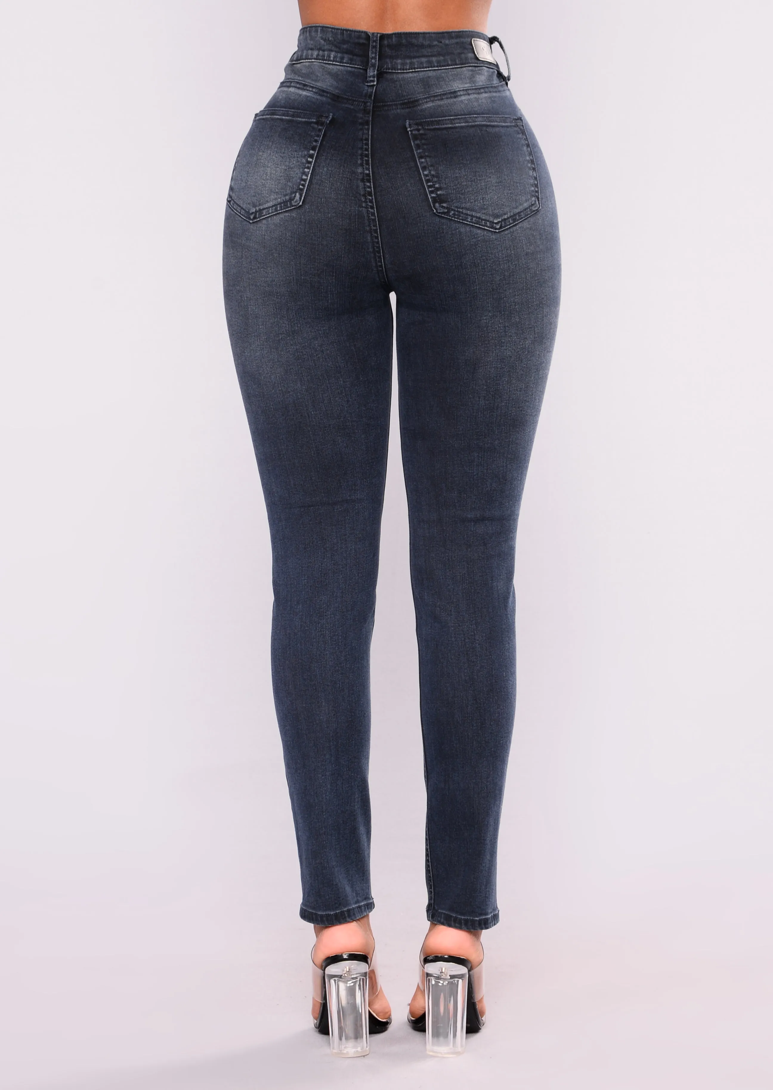 Be Without You Ankle Jeans - Dark Denim