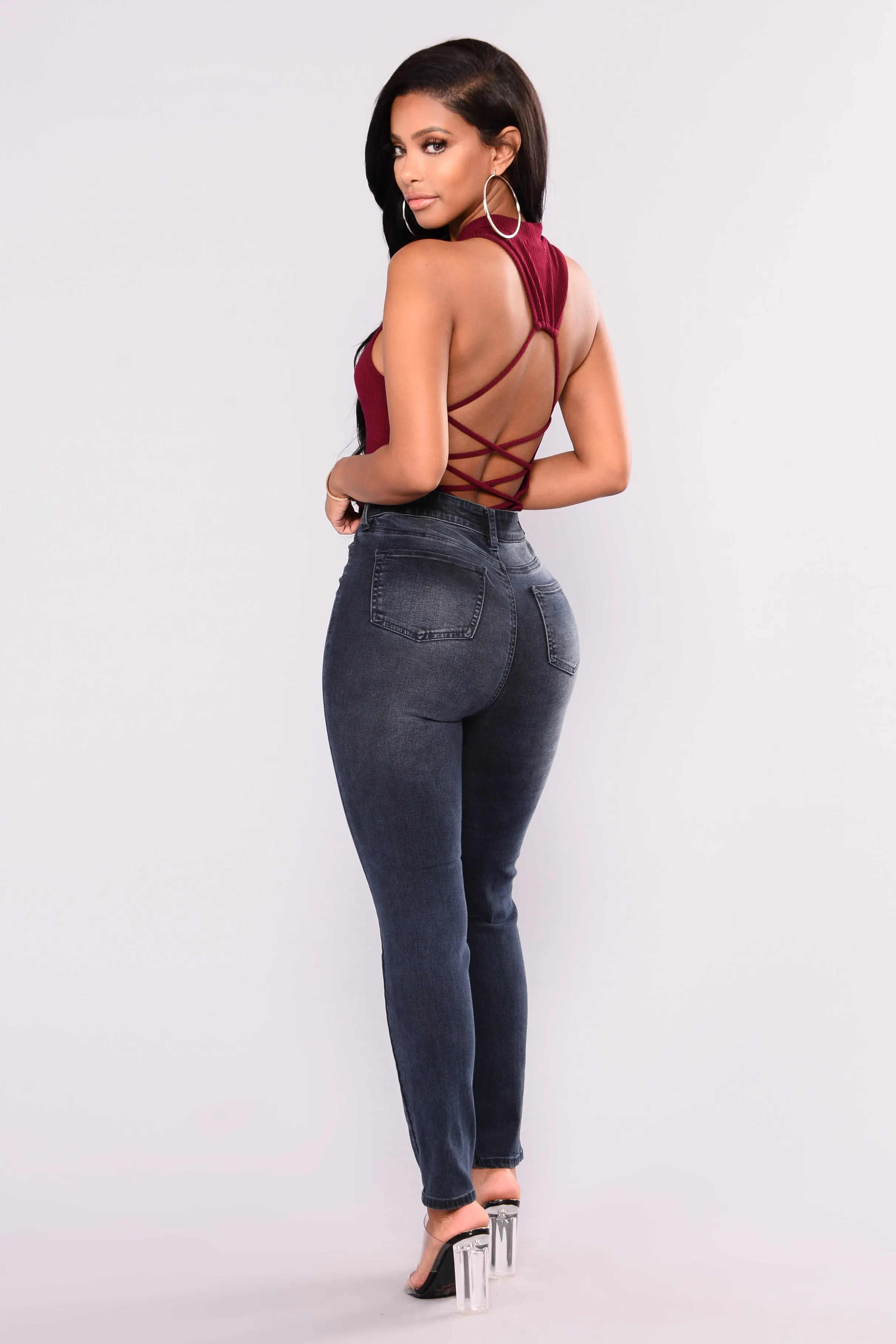 Be Without You Ankle Jeans - Dark Denim