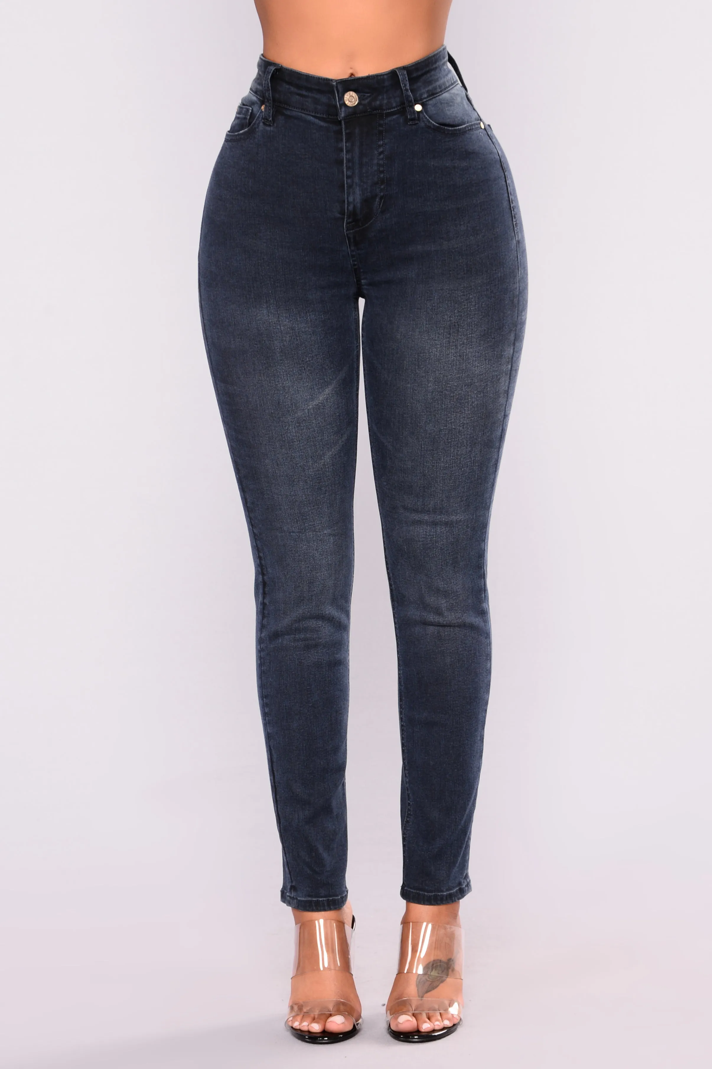 Be Without You Ankle Jeans - Dark Denim