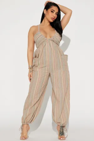 Beach Babe Jumpsuit - Multi Color