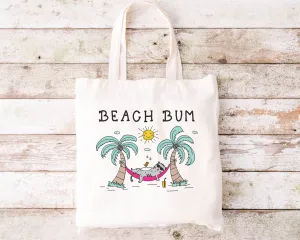 Beach Bum Cat Tote Bag