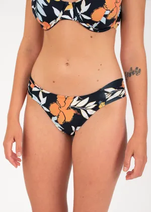 Beach Classics Bikini Bottoms in Black Tropics