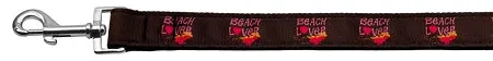 Beach Lover Nylon Dog Leash 5-8 Inch Wide 6ft Long