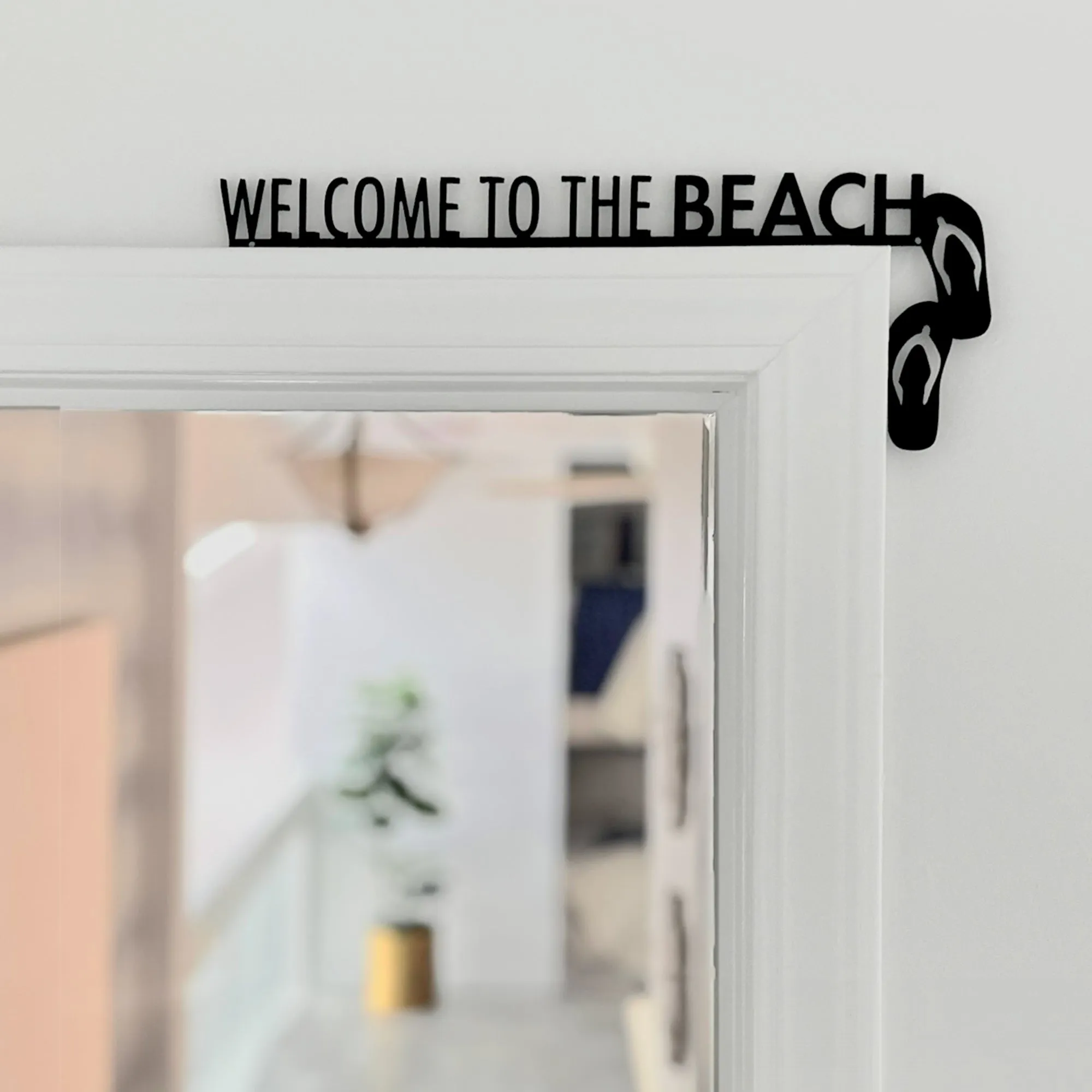 Beach Metal Door Topper