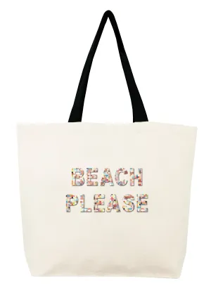 Beach Please Confetti Bead Tote