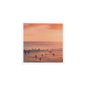 Beach Sunset Ceramic Coaster