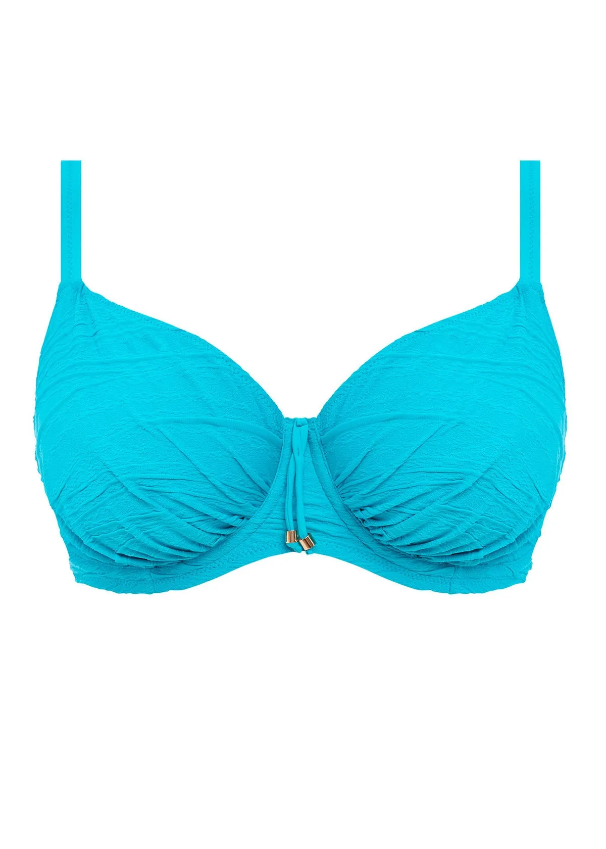 Beach Waves Bluebird UW Gathered Full Cup Bikini Top