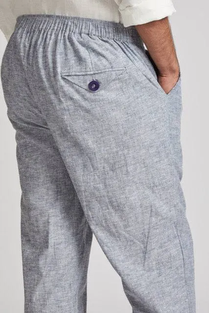 Beacon Casual Pants Blue Melange