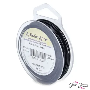 Beadalon Artistic Wire 18 Gauge in Black