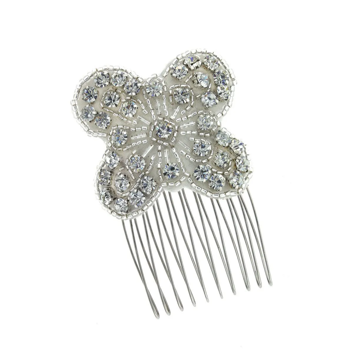 Beaded Applique Haircomb