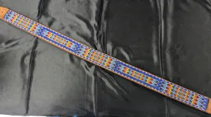 Beaded Leather Belt