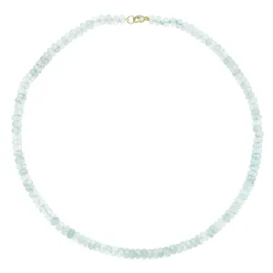 Beaded Mini Aquamarine Necklace