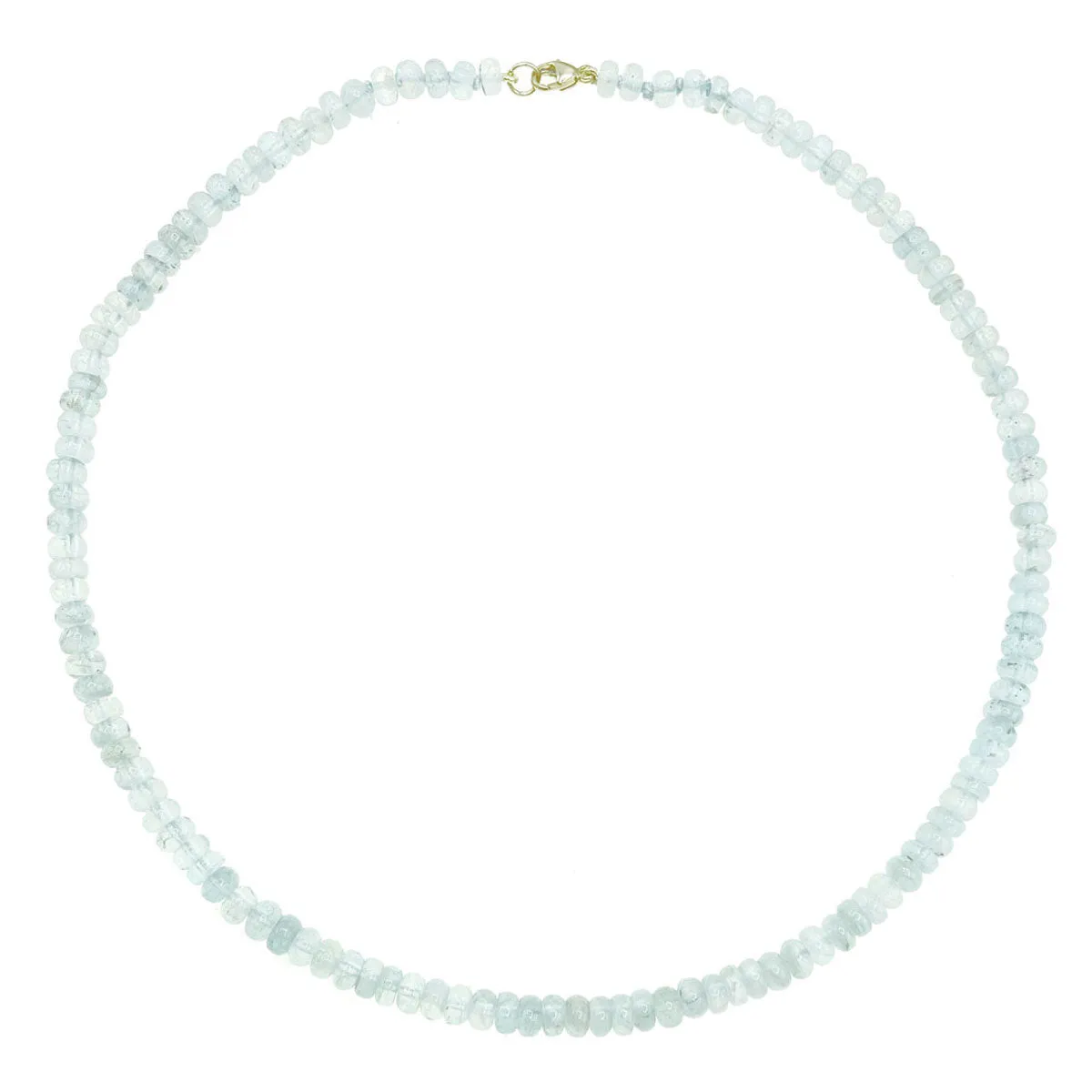 Beaded Mini Aquamarine Necklace