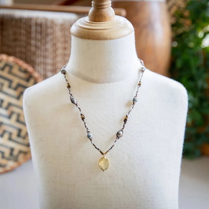 Beaded Pendant Necklace