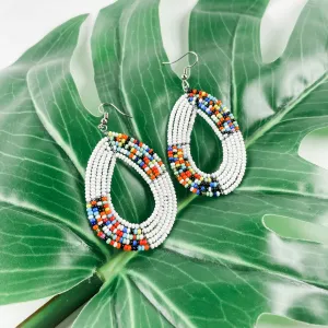 Beaded Teardrop Earrings