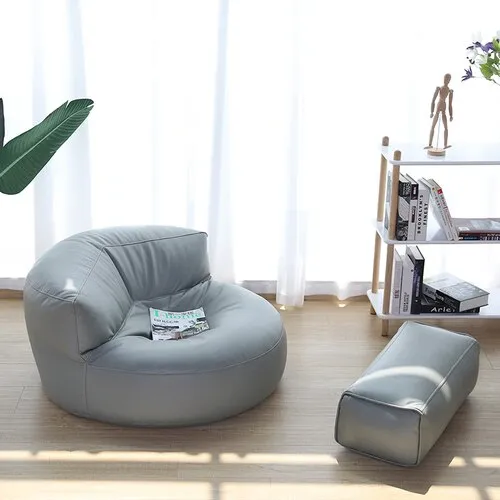 Bean Bag Sofa Set Cover No Filler Single Lazy Sofa Chair Recliner Footrest Stool Floor Seat Corner Ottoman Tatami Pouf