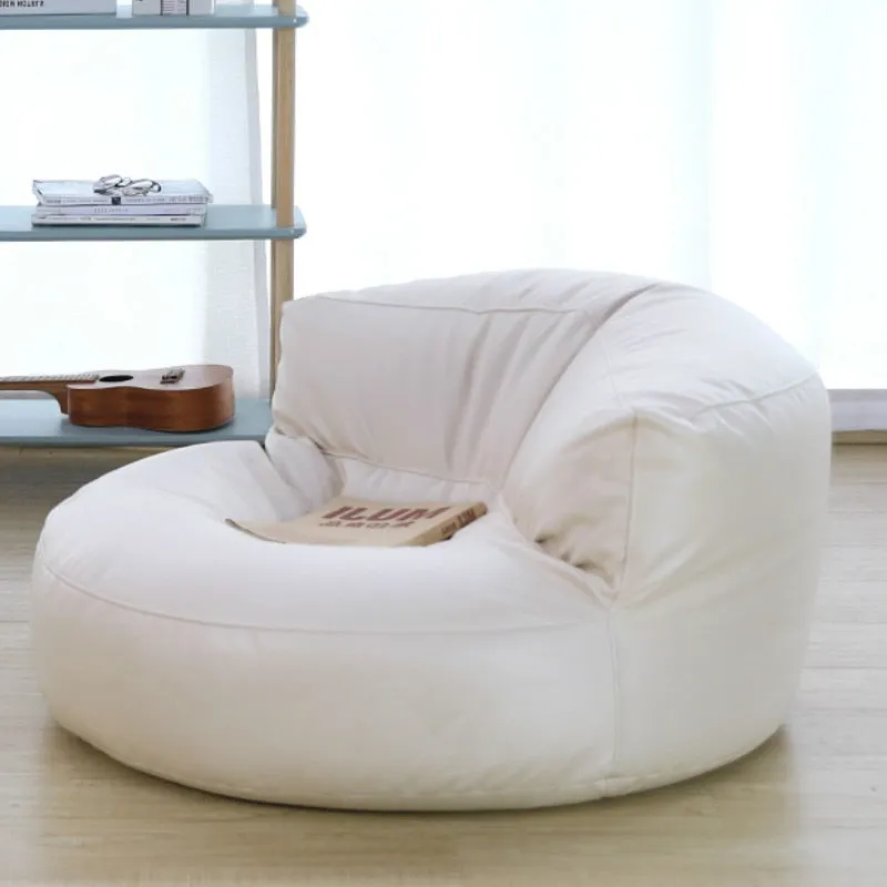 Bean Bag Sofa Set Cover No Filler Single Lazy Sofa Chair Recliner Footrest Stool Floor Seat Corner Ottoman Tatami Pouf