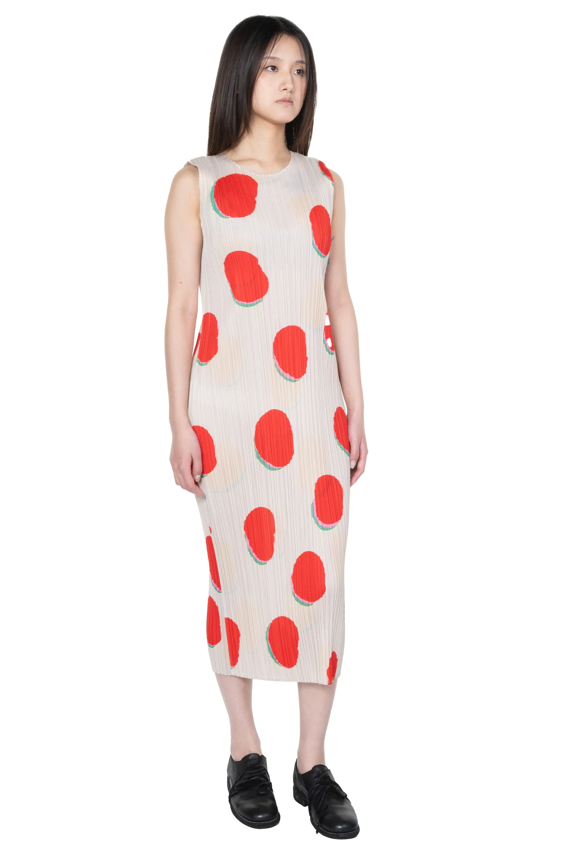 Bean Dots Dress Red