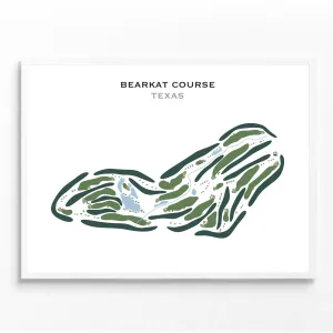 Bearkat Course, Texas - Printed Golf Course