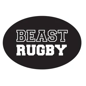 Beast of the East Beast Rugby Oval Sticker