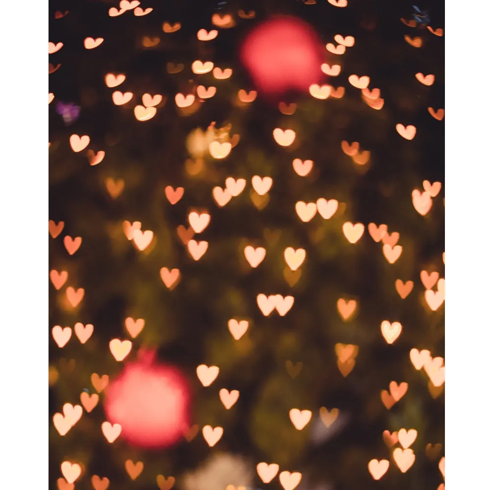 Beating Heart Bokeh Printed Backdrop