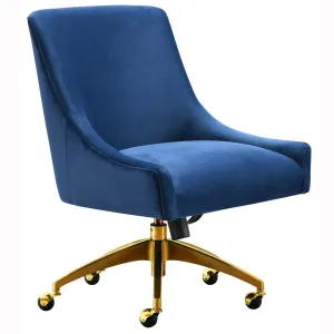 Beatrix Swivel Office Chair, Navy