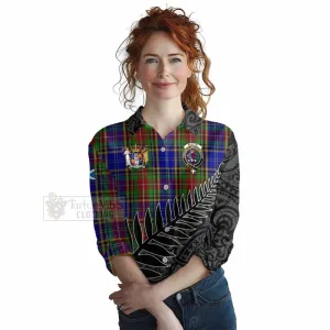 Beattie (Beatty) Crest Tartan Women's Casual Shirt with New Zealand Silver Fern Half Style