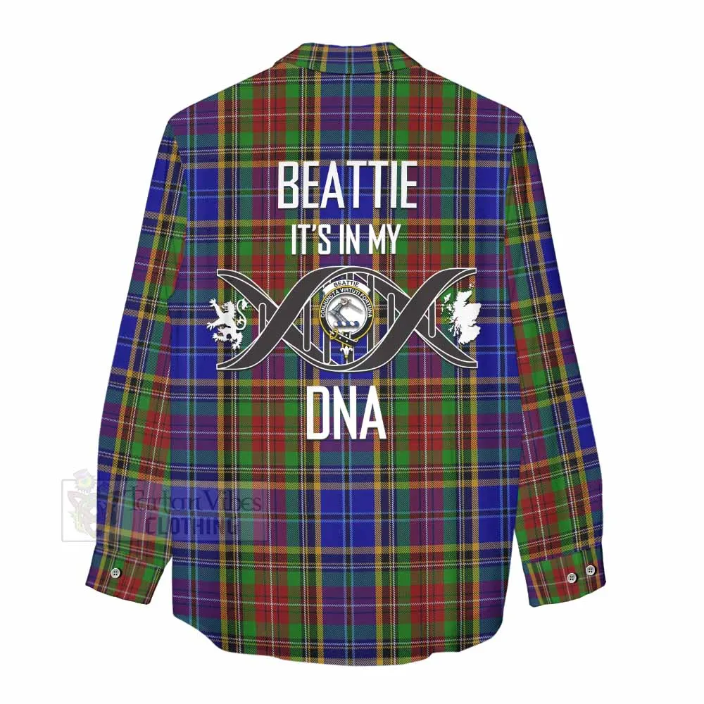 Beattie (Beatty) Tartan Women's Casual Shirt with Family Crest DNA In Me Style